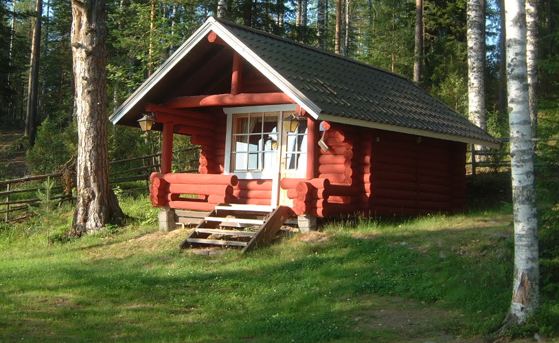 mökki rannalla